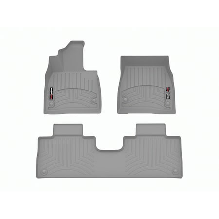 Weathertech Grey, Front and Rear Floorliners 461773-1-2