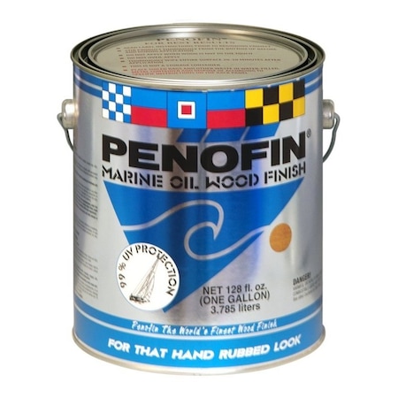 Penofin Marine Oil Finish, Transparent Natural, Liquid, 1 gal F5EMAGA