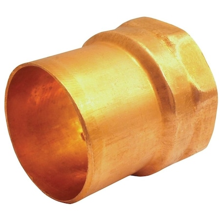 Epc Elkhart Products 103 Series Pipe Adapter, 2 in, Sweat x FNPT, Copper 30190