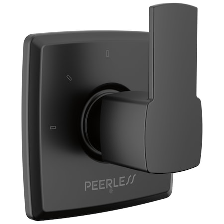 Peerless Ezra In-Wall Diverter Trim Matte Black PTT14371-BL