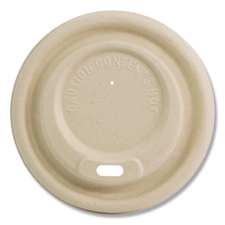World Centric Fiber Lids for Cups, Fits 10 to 20 oz Hot Cups, Natural, 1000PK CULFB12GNLF