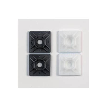Peco Fasteners 1X1 Cable Tie Mounts 100 Pk Natural AL-MP-1000-9-C
