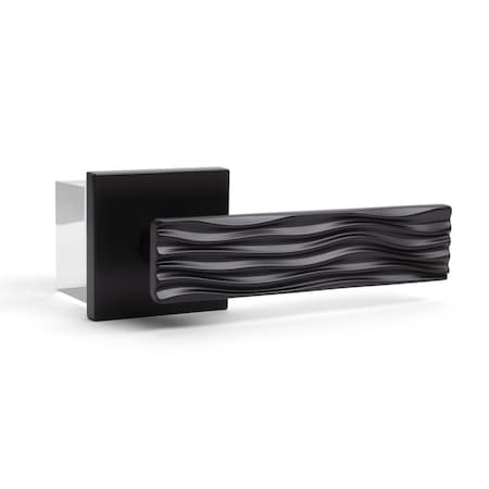 Mcbowery Ridge Matte Black Double Dummy Modern Door Lever MB-1108DMMB