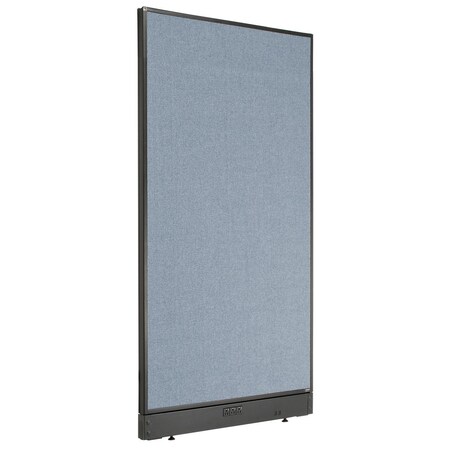 Global Industrial Interion Electric Office Partition Panel, 36-1/4"W x 64"H, Blue 238635EBL