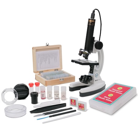 Amscope IQCREW by Kid's Premium 85+ piece Microscope, Color Camera and Interactive Kid's Software Kit w/Prof M40-PS25W