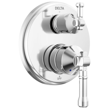 Delta Broderick 14 Series Integrated Diverter Trim 3-Setting In Lumicoat Chrome T24884-PR