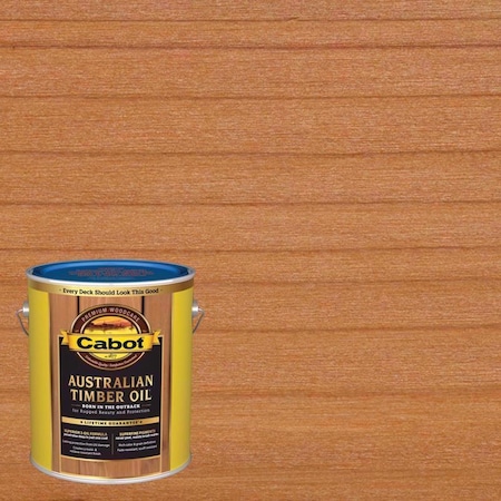 Cabot Australian Timber Oil Low VOC Transparent Honey Teak Oil-Based Australian Timber Oil 1 gal 140.0019458.007