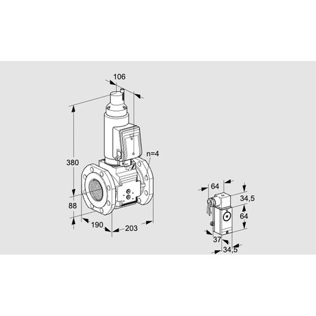 Honeywell Kromschroder Solenoid Valve for Gas/Air, 500 mbar, IP65, EN 161 Class A KS88205127