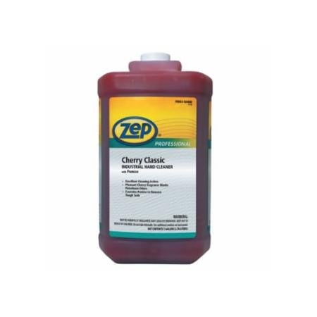 Zep Professional Cherry Classic Industrial Hand Cleaner with Pumice, Square Jug, 1 gal, 4PK 019-1046473
