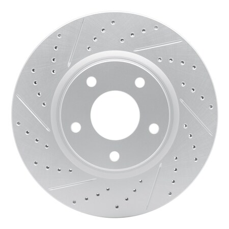 Dynamic Friction Co DFC Geoperformance Rotor - Drilled and Slotted 830-68007L