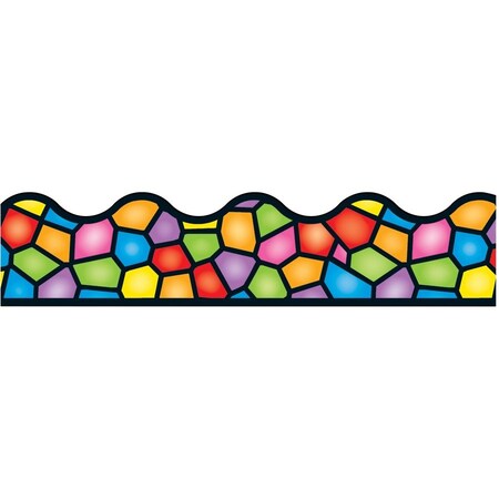 Trend Enterprises Stained Glass Terrific Trimmers®, 39 Feet/Pack, PK6 T92136