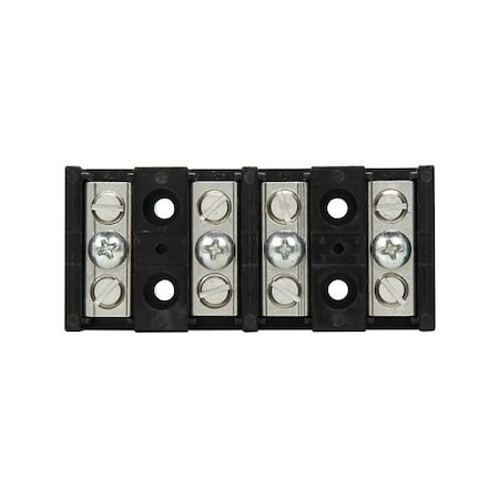 Eaton Bussmann series power terminal block, 600 Vac, 600 Vdc, 115 A, 4 pole, SCCR: 10 kA, 10PK 14002-4