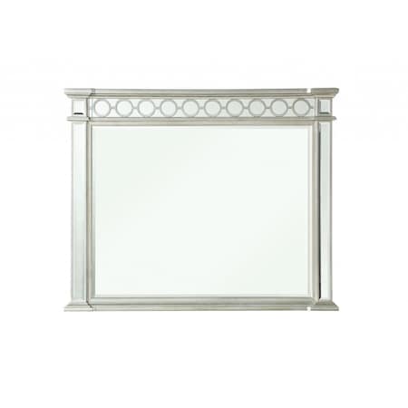 Homeroots 42" Silver Wood Framed Mounted Dresser Mirror 347078