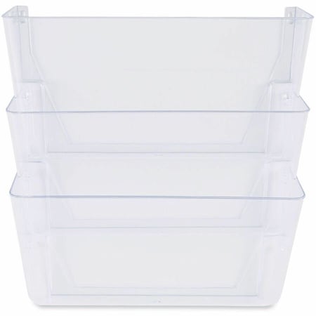 Universal 3 Pocket Wall File Starter Set, Letter, Clear UNV53682***