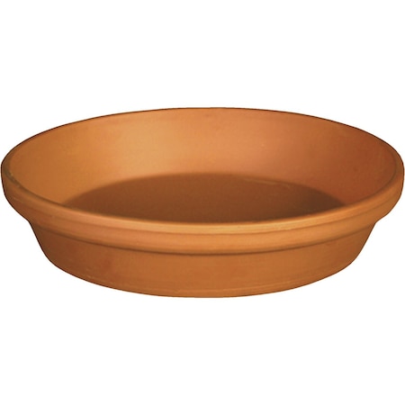Deroma 4.3'' Red Terracotta Clay Standard Saucer M8190PZ