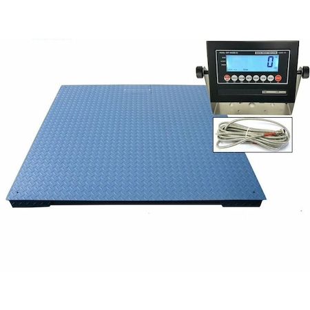 Selleton Scales Industrial Floor Scale, 7 ft x 7 ft, 20000 lb x 2 SL-700-7X7-20K