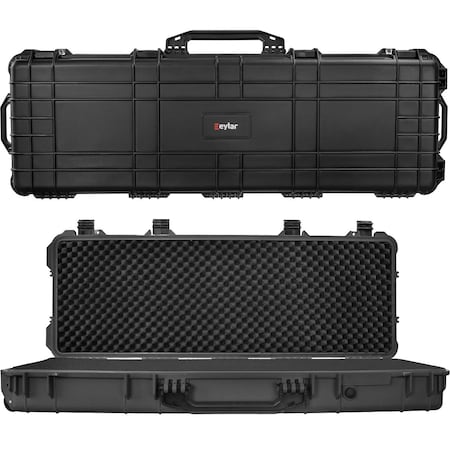 Eylar 48in Roller Hard Rifle Case Waterproof w/ Foam Black SA00014