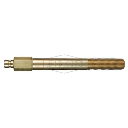 Dixon DQC CM Industrial Mold Interchange Extension Plug, 1/4-18 Nominal, Male NPTF, Brass CM3M2-B-L7