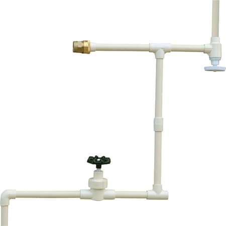 Charlotte Pipe And Foundry 1/2'' x 1/2'' x 1/2'' Solvent Weldable CPVC Tee CTS 02400 0600HA