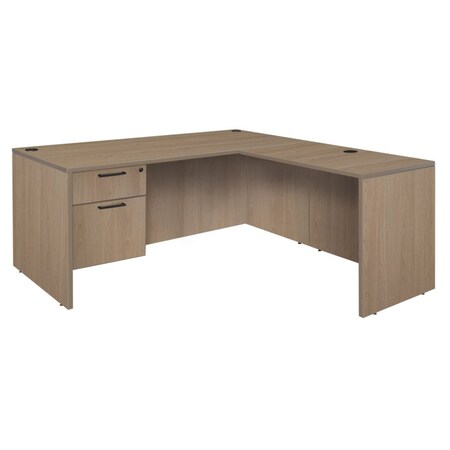 Regency Corner Desks, 29 in H, 71 in W X Wood, Noble Oak LLDSP7124NO