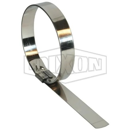 Dixon HB Series Center Punch Smooth ID Band Clamp, 2-1/2 ID x 0.025 in Thick, 201 SS, Domestic HBC10S
