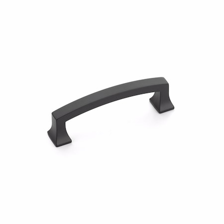 Schaub 3-1/2in Center to Center Menlo Park Arched Cabinet Pull Matte Black Finish 526-MB
