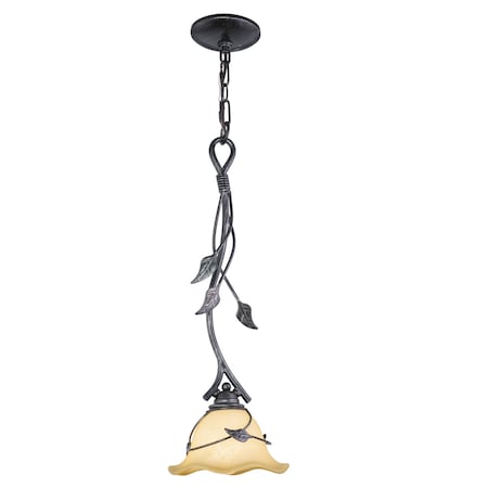 Vaxcel Vine 7-1/2in Mini Pendant Oil Shale PD38807OL