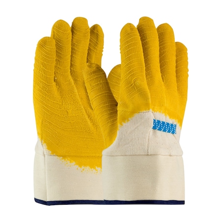 Pip Latex Coated Glove w/Jersey Liner, Crinkle Finish on Palm, Fingers&Knuckles, Plasticized Safety, 12PK 55-3273