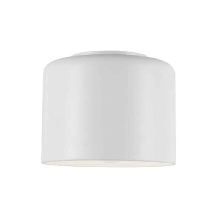 Star Brite 1 Light Incandescent Flush Mount, Matte White Shade ST2936036
