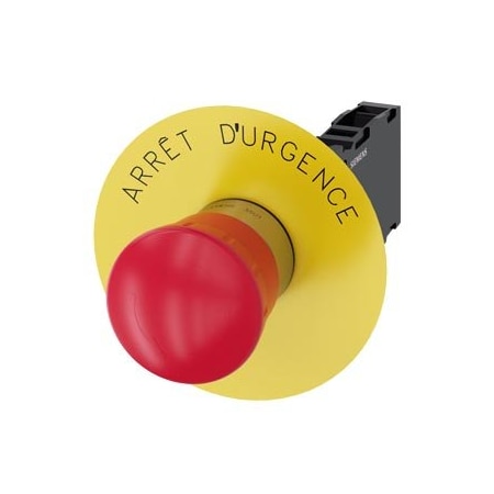 Siemens EMERGENCY STOP mushroom pushbutton 22 mm 3SU1150-1HB20-1FJ0