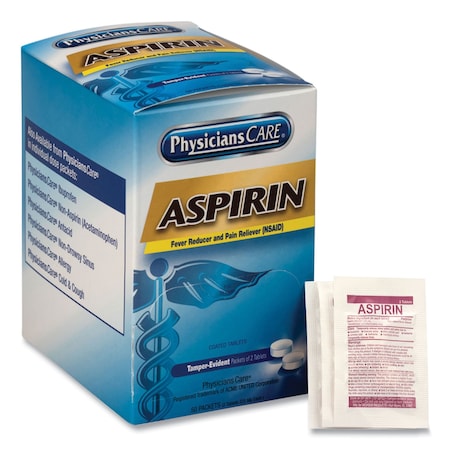 Physicianscare Aspirin Medication, Two-Pack, PK50 90014-002