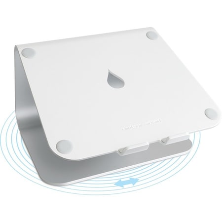 Rain Design 10036 mStand360 Laptop Stand with Swivel Base; Silver 10036