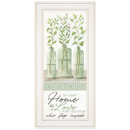 Homeroots In Our Home 2 White Framed Print Wall Art 404780