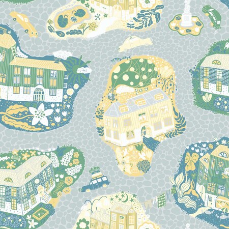 York Wallcoverings Staden Light Blue Wallpaper MB29009
