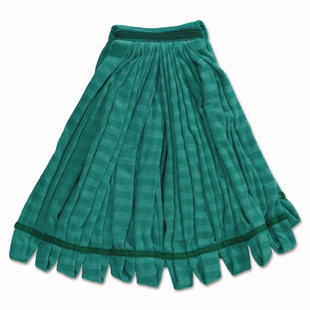 Rubbermaid Commercial 5 in Looped-End Wet Mop, Green, Microfiber, PK6 FGT85206GR00