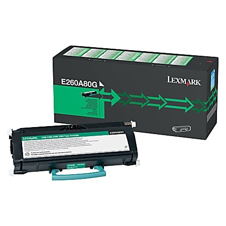 Lexmark E260, E360, E460, X463, X464, X466 Remanufactured Toner Cartridge 3,500 Yield E260A80G