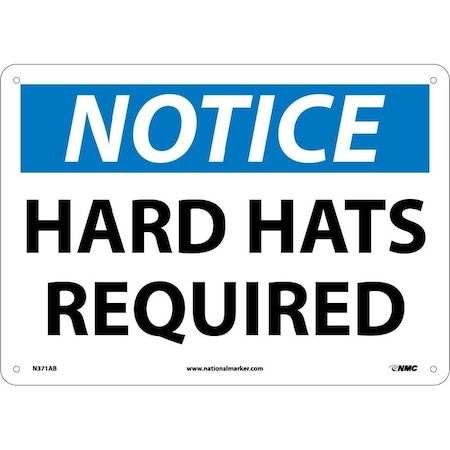 Nmc Notice Hard Hats Required Sign N371AB