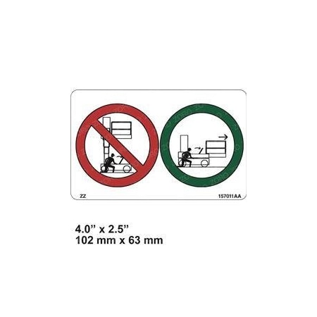 Skyjack REPLACEMENT DECAL, VL, DO NOT OPEN 157011