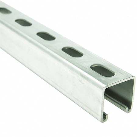 Newhouse Electric 14-Gauge 13/16 in. x 10 ft. Strut Channel Strut Fitting, Silver SC14-10-EG