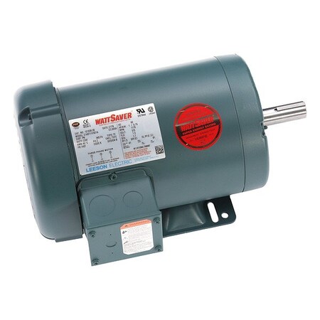Leeson Three-Phase General Purpose Motor, 1 HP, 145T Frame, 575V Voltage, 1,170 Nameplate RPM 121938.00