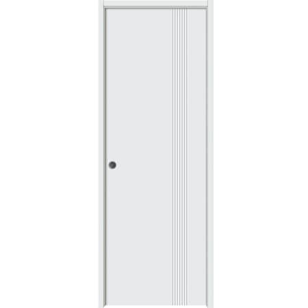 Sartodoors Sliding Pocket Door 32 x 80 inches, BASIC 0111 Arctic White, Kit Rail Hardware, Solid Wood Interi BASIC0111PD-MAW-32