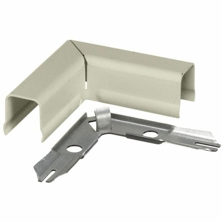 Hubbell Wiring Device-Kellems Flat Elbow, 90 deg., Ivory, Steel, Elbows HBL711IVA