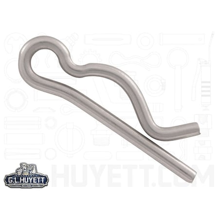 Huyett Bridge Pin, 302/304SS, .072 Wire Dia x 1.094 L x .141 In Eye Dia x Fits 5/16 to 3/8 Shft BPS-225