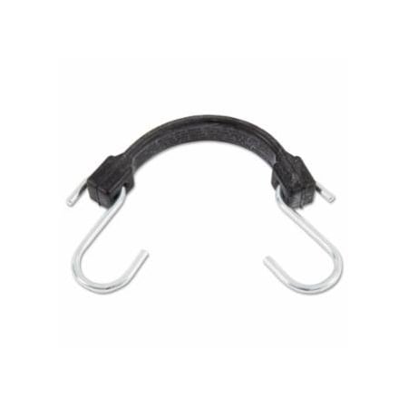 Keeper EPDM Rubber Strap, Zinc-Plated Steel Hooks, 10 in L, 10PK 130-06209