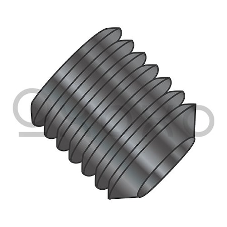Oxoxo 10-32X3/16 Fine Thread Socket Set Screw Flat Point Plain, 100PK 145866