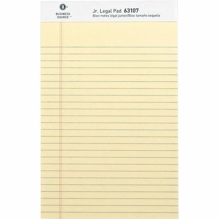 Business Source Writing Pad, Top, Canary, PK12 BSN63107