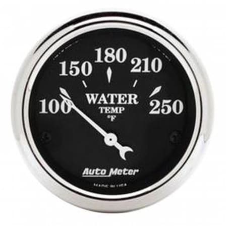 Auto Meter 1737 Old Tyme Black Water Temperature Gauge - 2.06 in. ATM1737