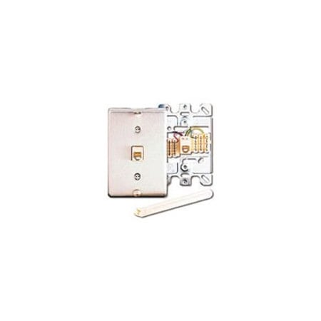 Leviton 1-Port Flush Mount Loaded For, Flr Box 1Gang 6W6P Screw 630A 40226-S