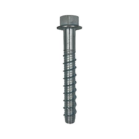 Mkt Fastening Screw Anchor, 3/4 in Dia., Hex, 10 in L, Steel Zinc Plated, 5 PK 4134100