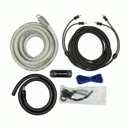 Raptor 380W 1-0 AWG Amp Kit w RCA Cable Pro S R5A01